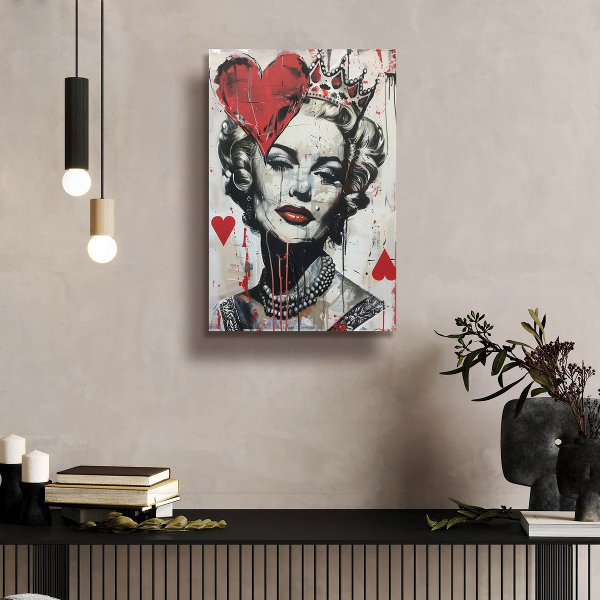Queen Of Hearts by Andreas Magnusson - 16x24 acrylic wall art in a room