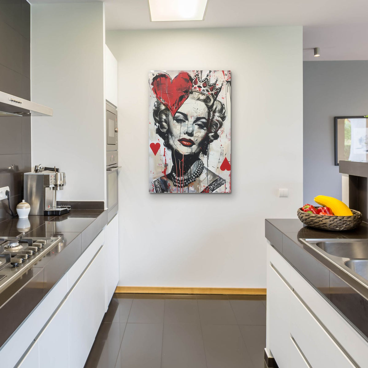 Queen Of Hearts by Andreas Magnusson - 24x36 acrylic wall art in a room