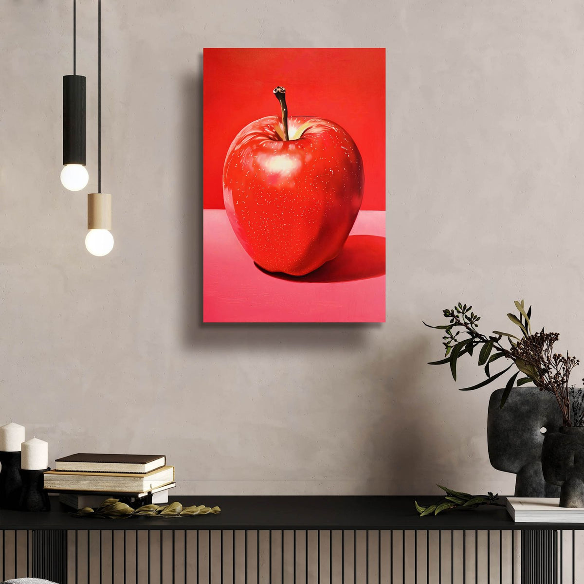 Red Apple by Andreas Magnusson - 16x24 acrylic wall art in a room