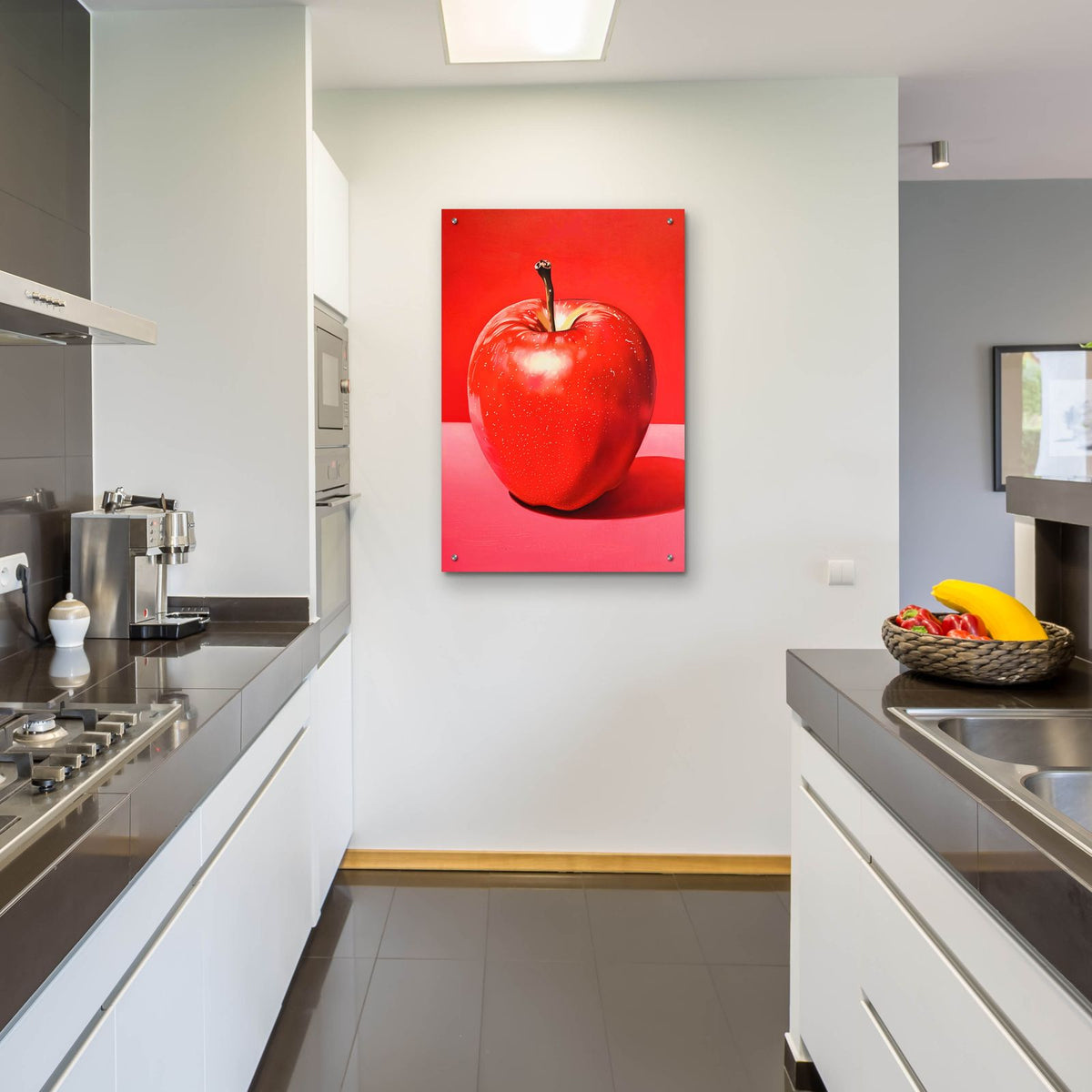 Red Apple by Andreas Magnusson - 24x36 acrylic wall art in a room