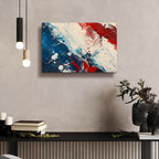 Red White And Blue by Andreas Magnusson - 24x16 acrylic wall art in a room