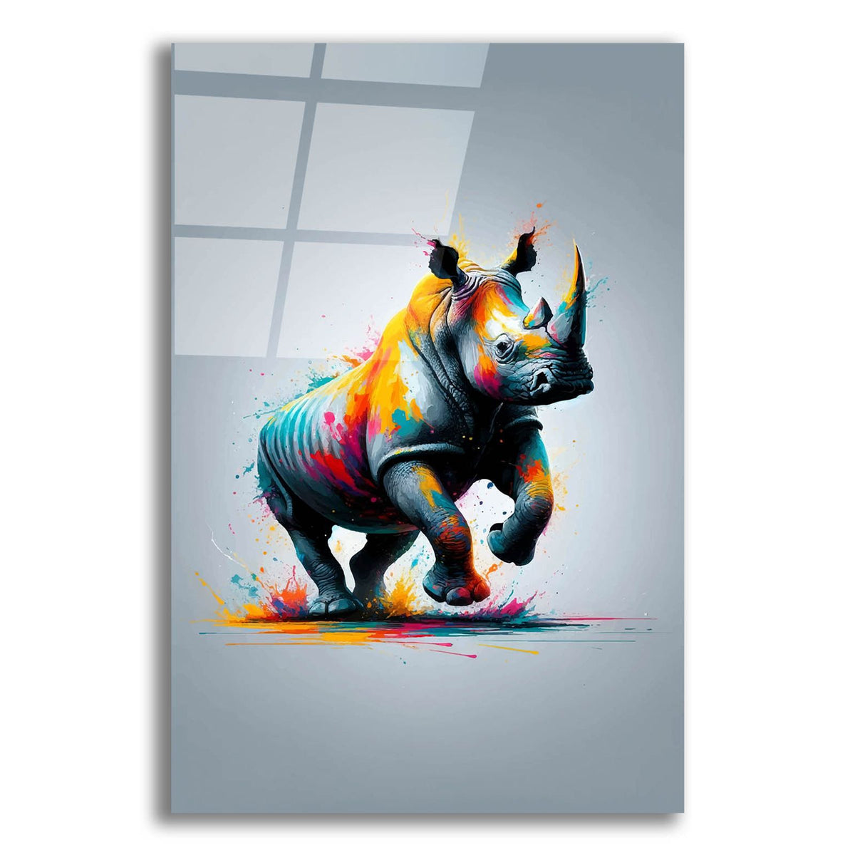 Rhinoceros by Andreas Magnusson acrylic glass wall art