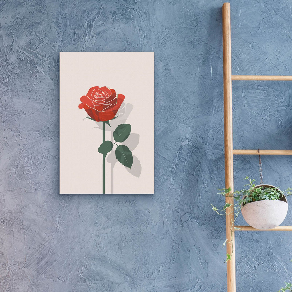 Rose In Raster by Andreas Magnusson - 16x24 acrylic wall art in a room