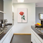 Rose In Raster by Andreas Magnusson - 24x36 acrylic wall art in a room