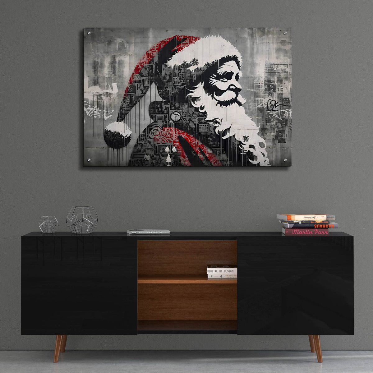 Santa Claus by Andreas Magnusson - 36x24 acrylic wall art in a room