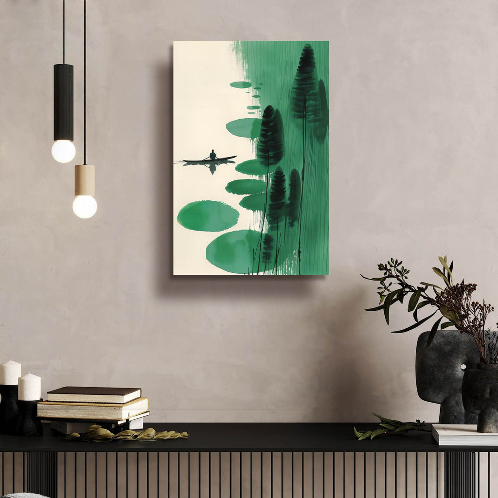 Serenity On The River by Andreas Magnusson - 16x24 acrylic wall art in a room