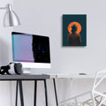 She And The Moon by Andreas Magnusson - 12x16 acrylic wall art in a room