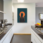 She And The Moon by Andreas Magnusson - 24x36 acrylic wall art in a room