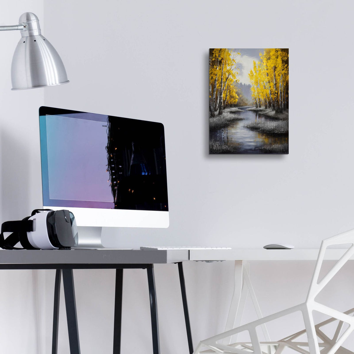 Silver Creek by Andreas Magnusson - 12x16 acrylic wall art in a room