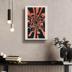 Square Warp Hole by Andreas Magnusson - 16x24 acrylic wall art in a room