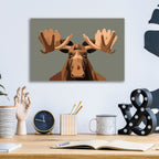 Staring Moose by Andreas Magnusson - 16x12 acrylic wall art in a room