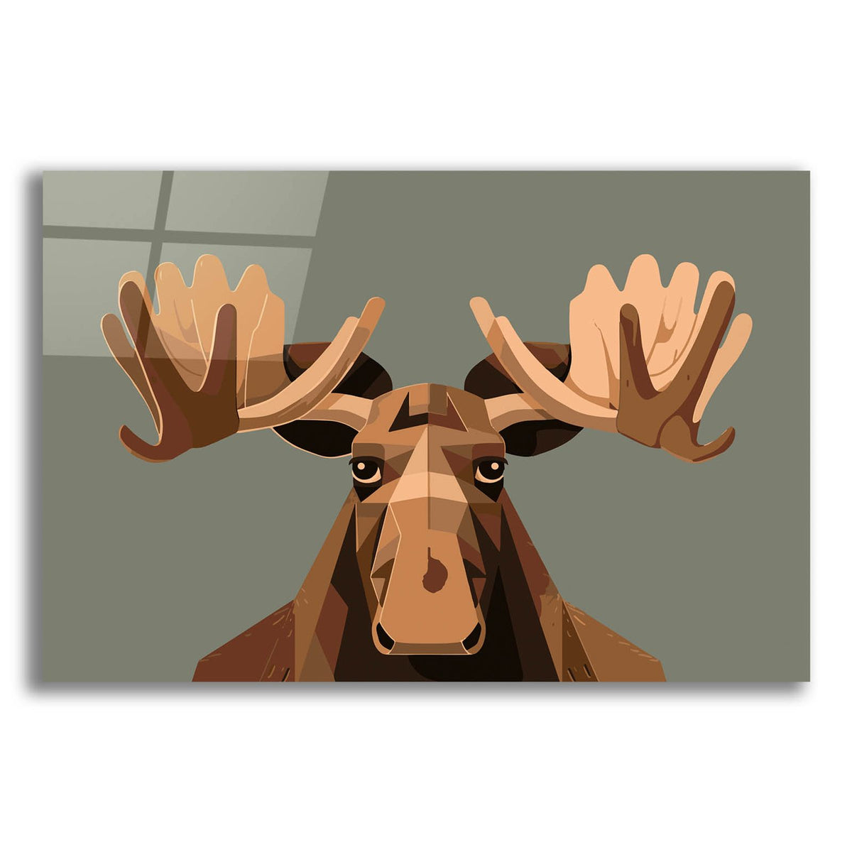 Staring Moose by Andreas Magnusson acrylic glass wall art