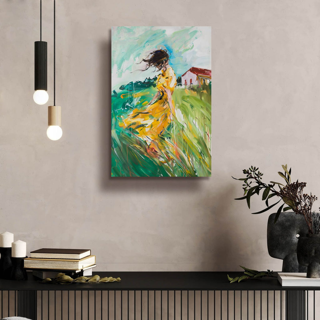 Stormy Fields by Andreas Magnusson - 16x24 acrylic wall art in a room