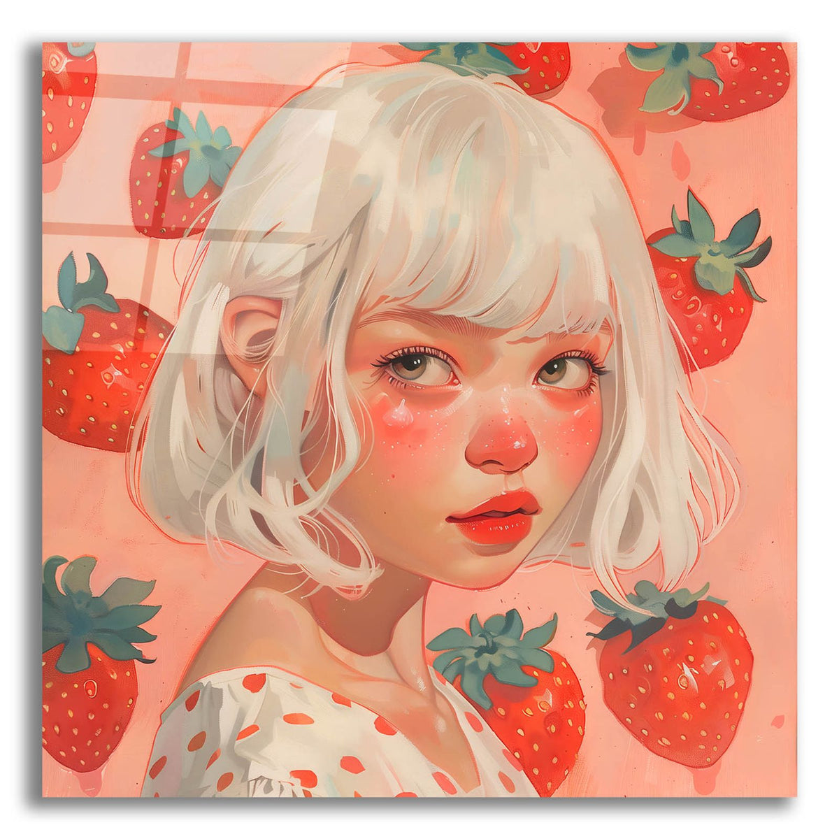 Strawberry Girl One by Andreas Magnusson acrylic glass wall art