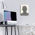 Striped Man by Andreas Magnusson - 12x16 acrylic wall art in a room
