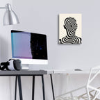 Striped Man by Andreas Magnusson - 12x16 acrylic wall art in a room