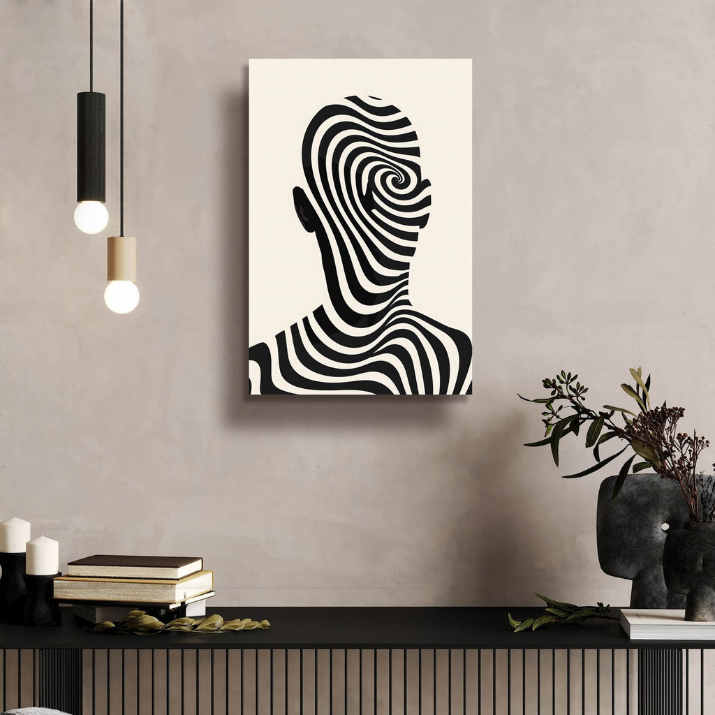 Striped Man by Andreas Magnusson - 16x24 acrylic wall art in a room