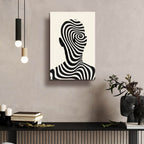 Striped Man by Andreas Magnusson - 16x24 acrylic wall art in a room