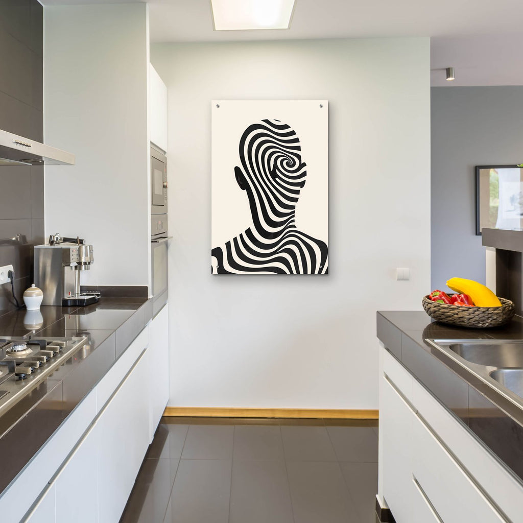 Striped Man by Andreas Magnusson - 24x36 acrylic wall art in a room