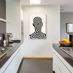 Striped Man by Andreas Magnusson - 24x36 acrylic wall art in a room