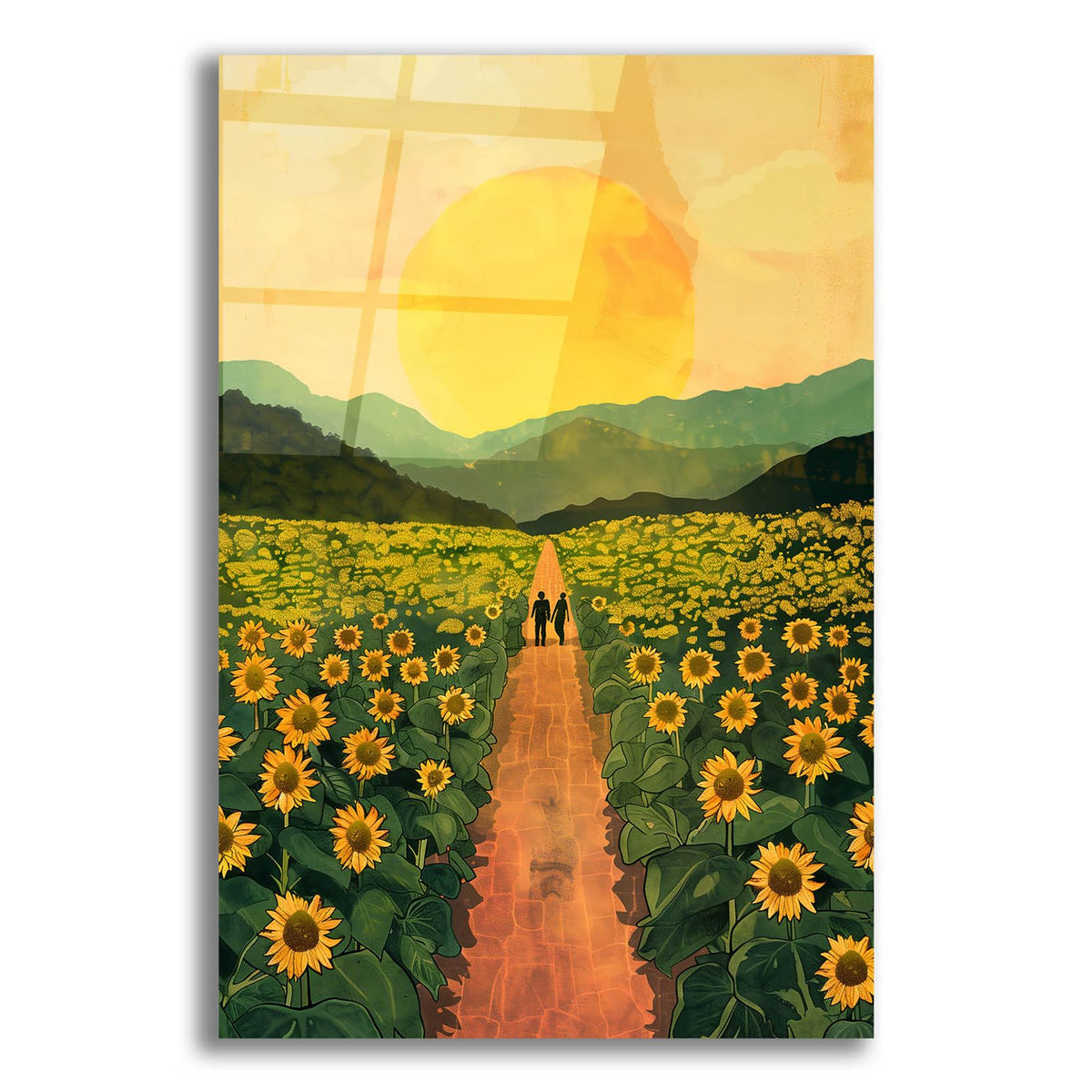 Sunflower Plantation by Andreas Magnusson acrylic glass wall art