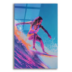 Surfing Woman by Andreas Magnusson acrylic glass wall art