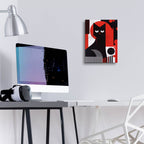 The Abstract Cat by Andreas Magnusson - 12x16 acrylic wall art in a room