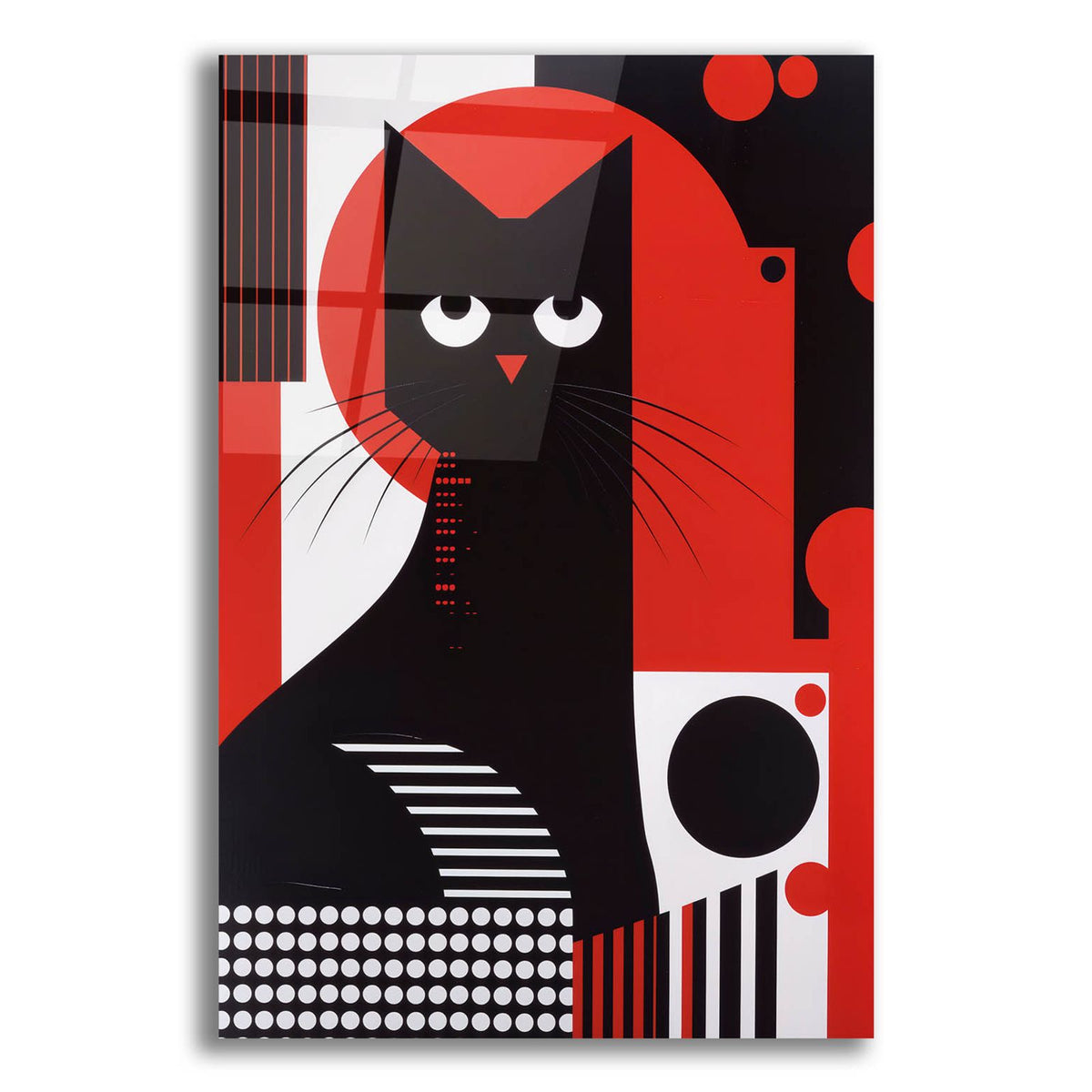 The Abstract Cat by Andreas Magnusson acrylic glass wall art