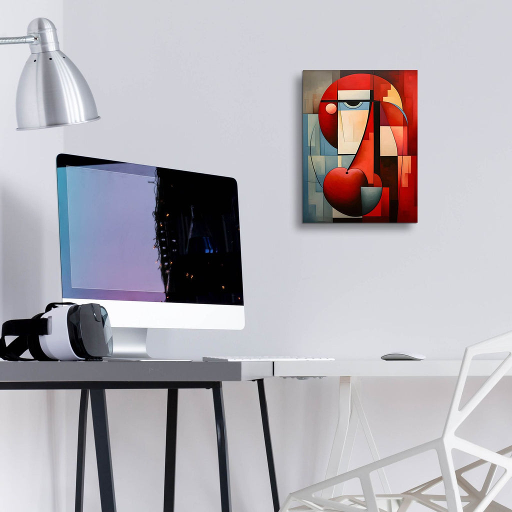 The Abstract Face by Andreas Magnusson - 12x16 acrylic wall art in a room