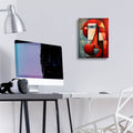 The Abstract Face by Andreas Magnusson - 12x16 acrylic wall art in a room