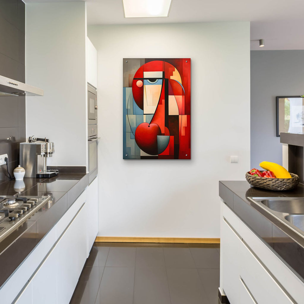 The Abstract Face by Andreas Magnusson - 24x36 acrylic wall art in a room