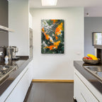 The Abstract Fishes by Andreas Magnusson - 24x36 acrylic wall art in a room