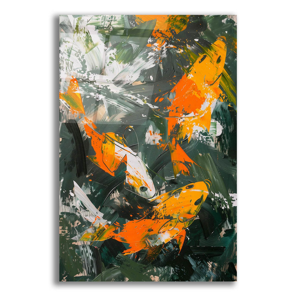 The Abstract Fishes by Andreas Magnusson acrylic glass wall art