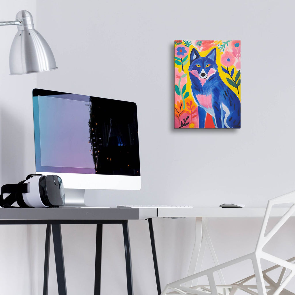 The Blue Wolf by Andreas Magnusson - 12x16 acrylic wall art in a room