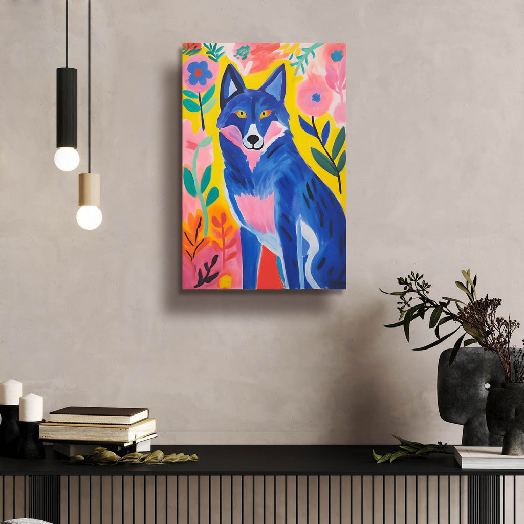 The Blue Wolf by Andreas Magnusson - 16x24 acrylic wall art in a room