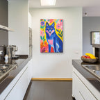 The Blue Wolf by Andreas Magnusson - 24x36 acrylic wall art in a room