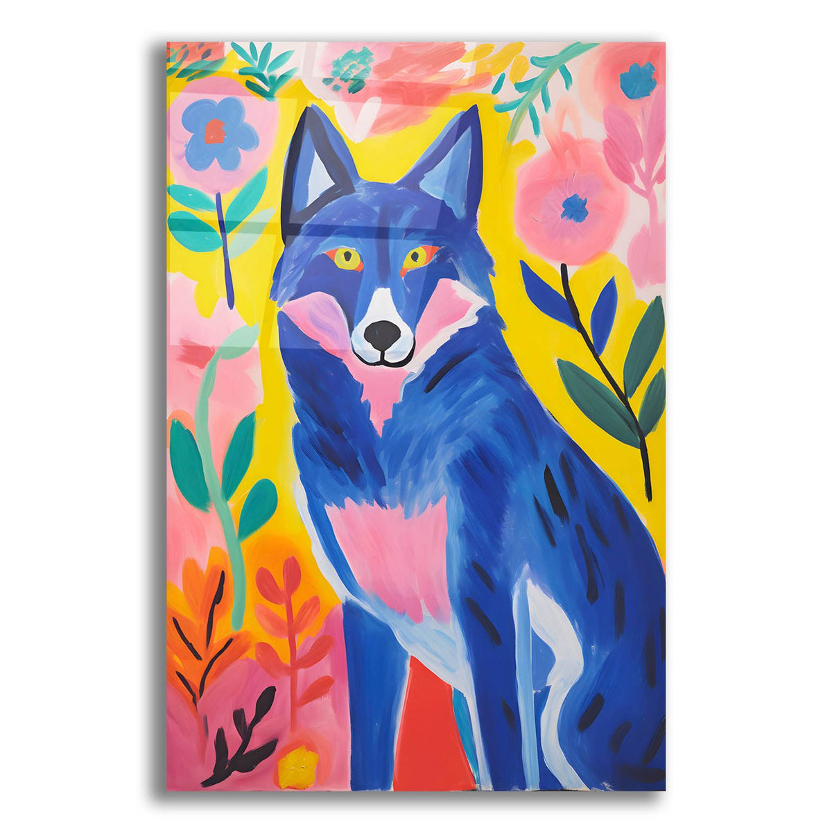 The Blue Wolf by Andreas Magnusson acrylic glass wall art
