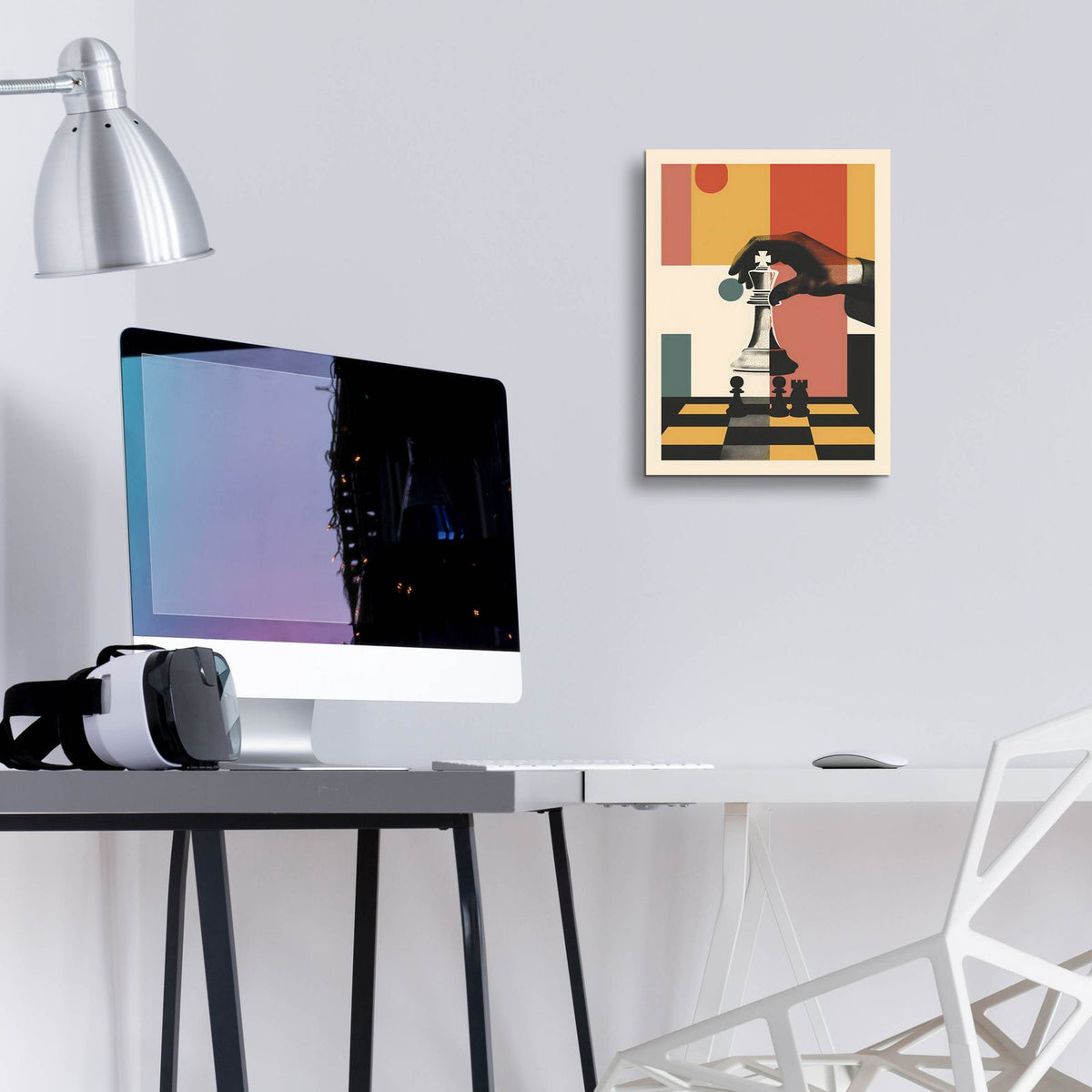 The Chess Player by Andreas Magnusson - 12x16 acrylic wall art in a room