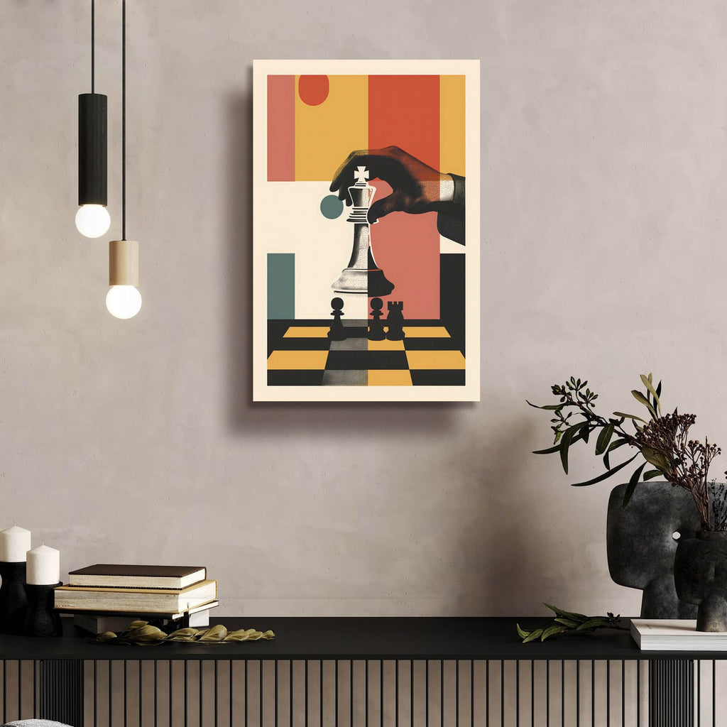 The Chess Player by Andreas Magnusson - 16x24 acrylic wall art in a room