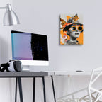 The Collage Girl No 1 by Andreas Magnusson - 12x16 acrylic wall art in a room