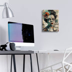 The Collage Girl No 3 by Andreas Magnusson - 12x16 acrylic wall art in a room