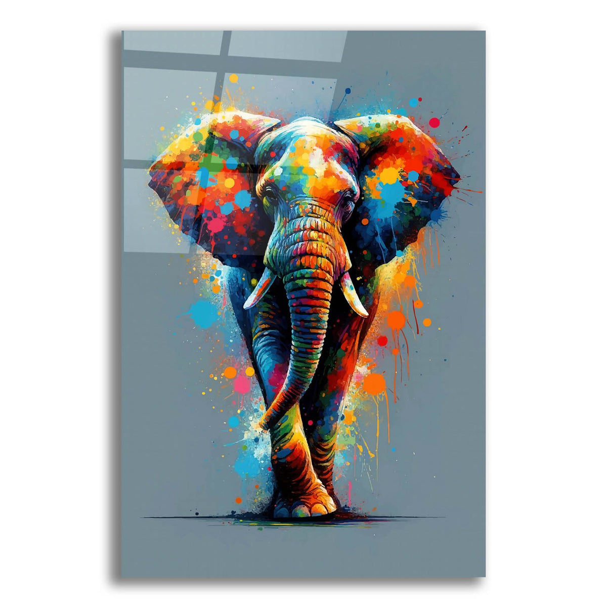 The Colorful Elephant by Andreas Magnusson acrylic glass wall art