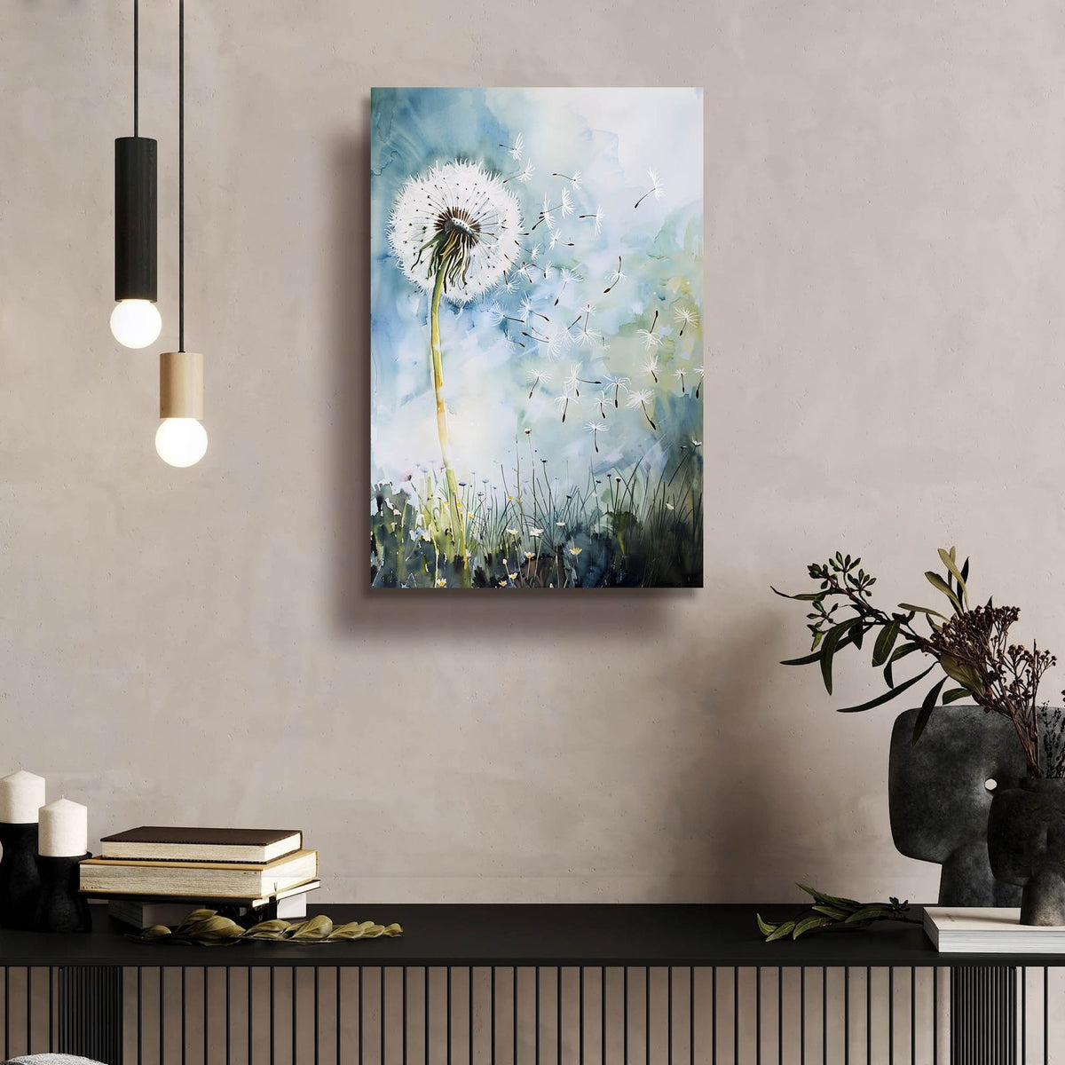 The Dandelion by Andreas Magnusson - 16x24 acrylic wall art in a room