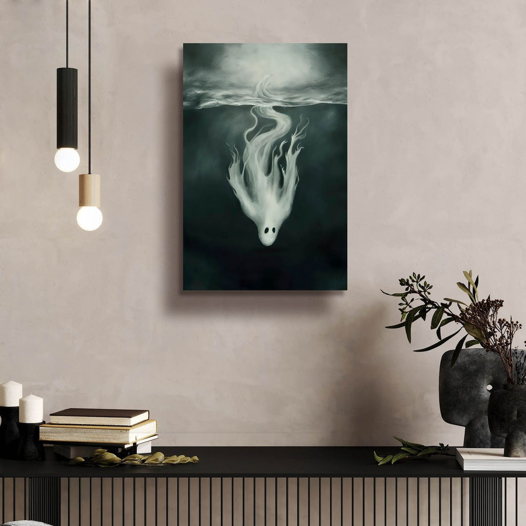 The Diving Ghost by Andreas Magnusson - 16x24 acrylic wall art in a room