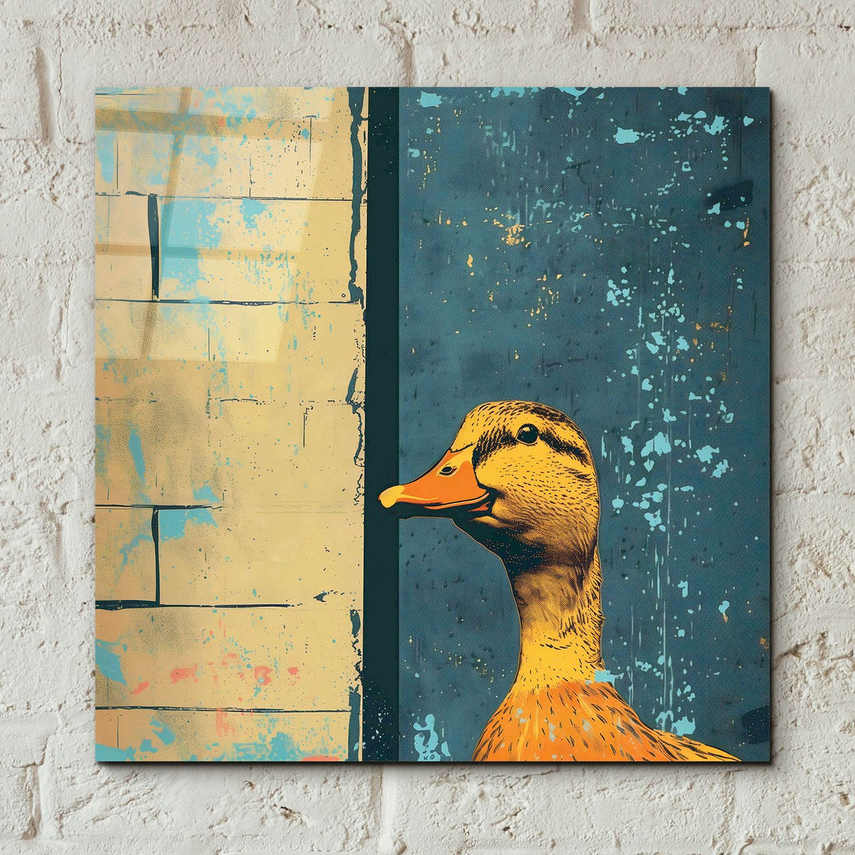 The Duck by Andreas Magnusson - 12x12 acrylic wall art in a room