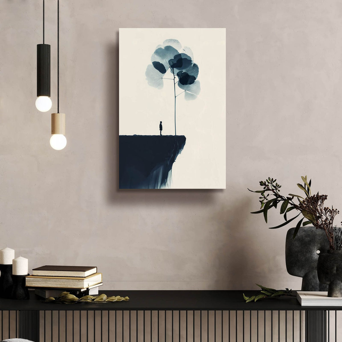 The Edge Of The Cliff by Andreas Magnusson - 16x24 acrylic wall art in a room