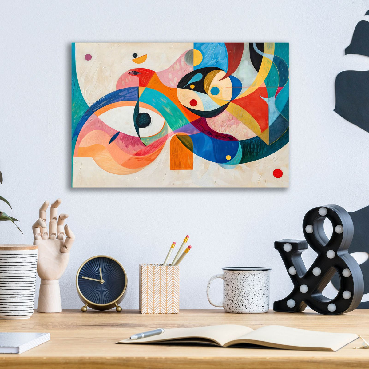 The Eyes No 1 by Andreas Magnusson - 16x12 acrylic wall art in a room