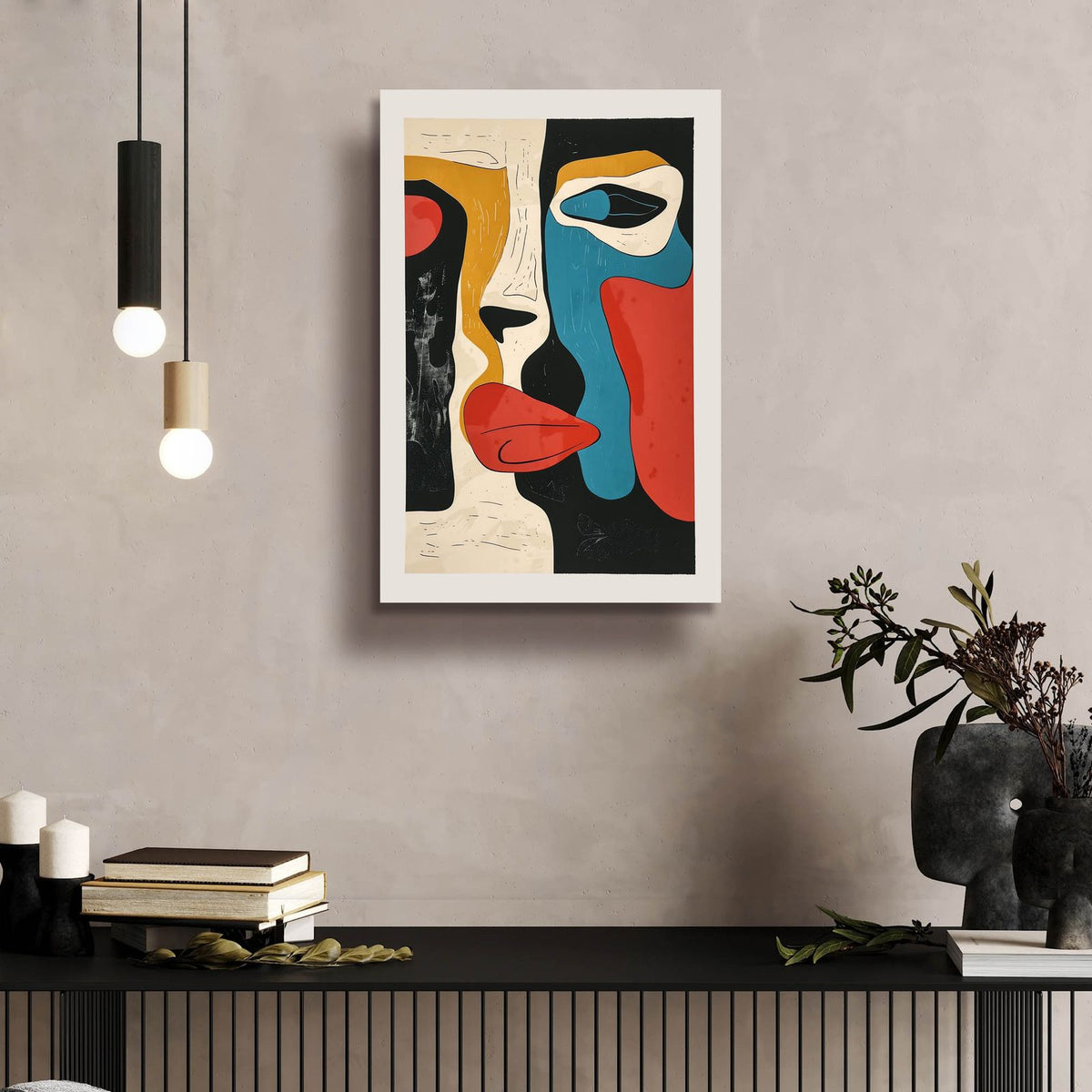 The Face by Andreas Magnusson - 16x24 acrylic wall art in a room