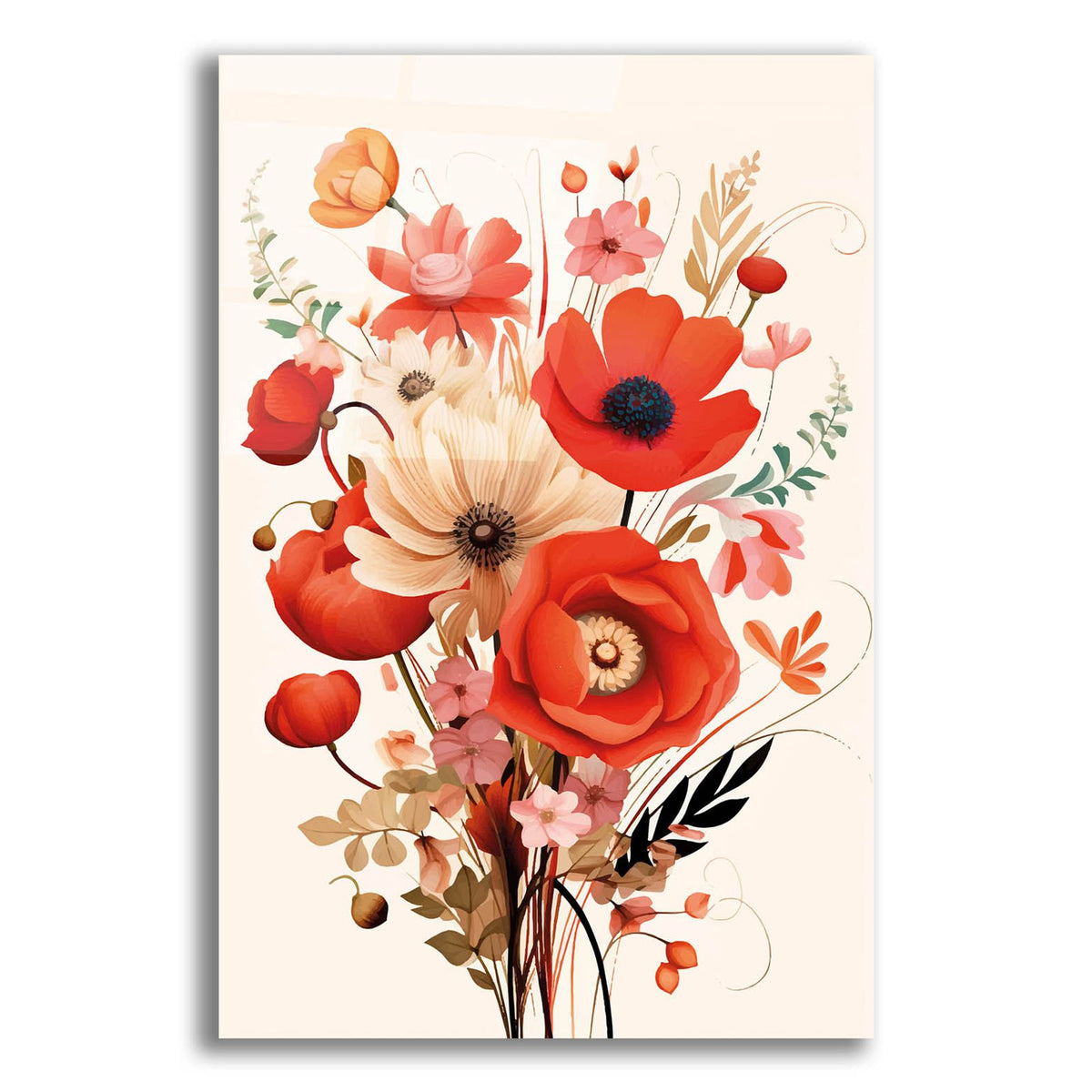 The Flowers No 1 by Andreas Magnusson acrylic glass wall art
