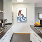 The Girl In The Striped Dress by Andreas Magnusson - 24x36 acrylic wall art in a room